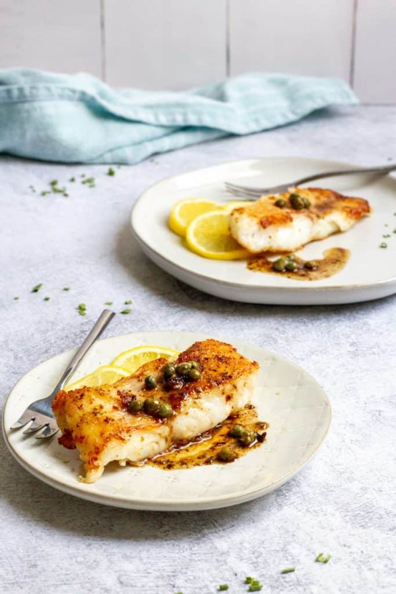 Pan-Seared Grouper with Lemon-Thyme Sauce