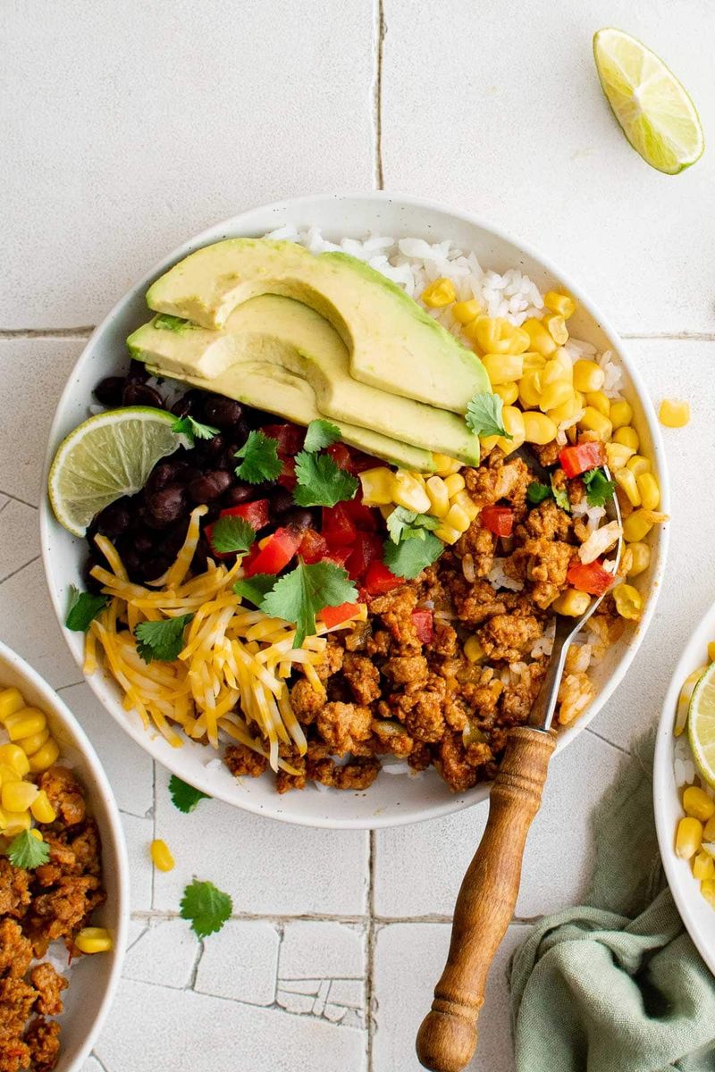 Turkey Burrito Bowls