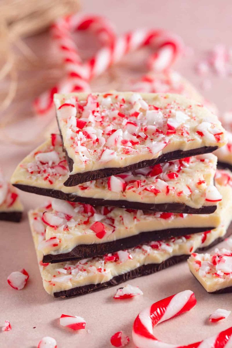 Peppermint Bark With a Cool Crunch