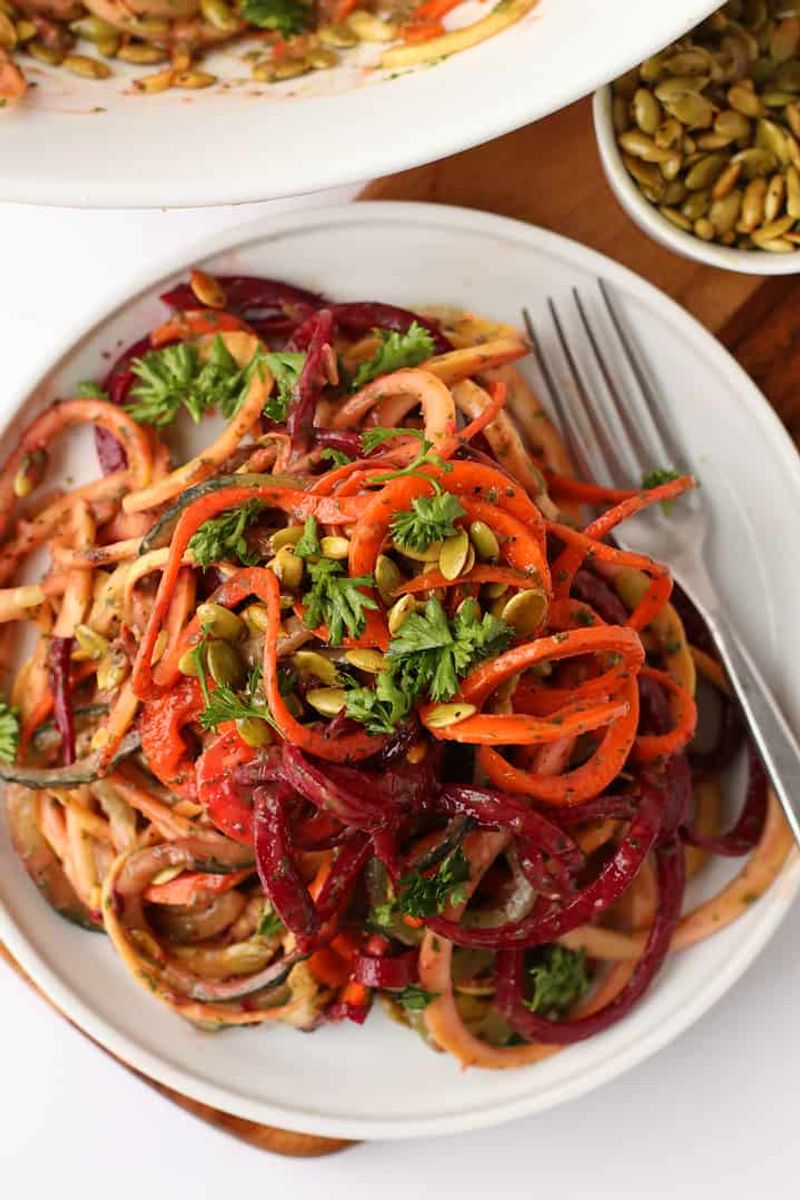 Spiralized Veggie Noodle Bowls