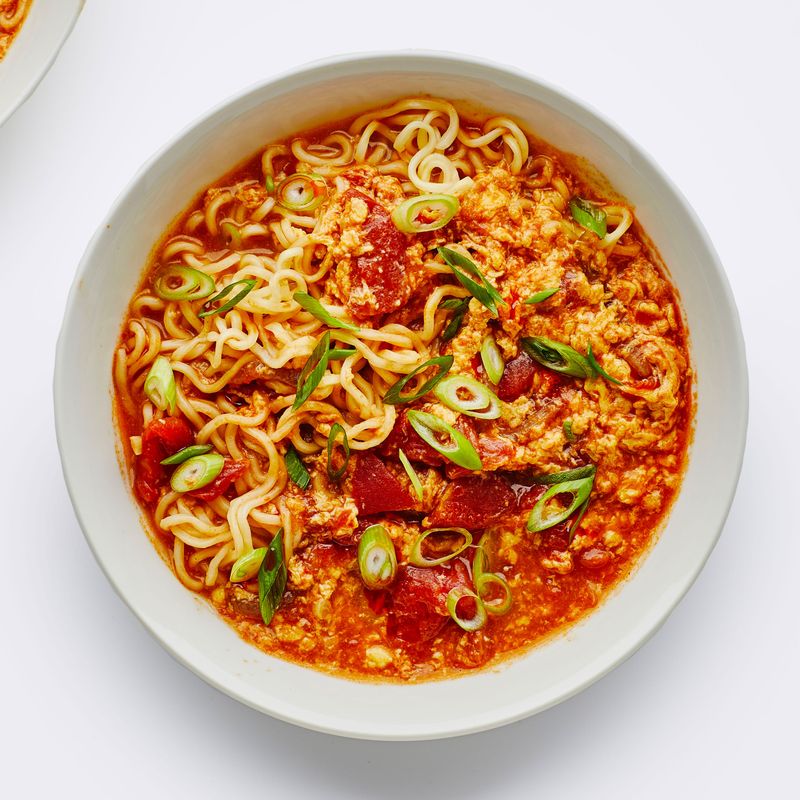 Tomato Egg Noodle Soup