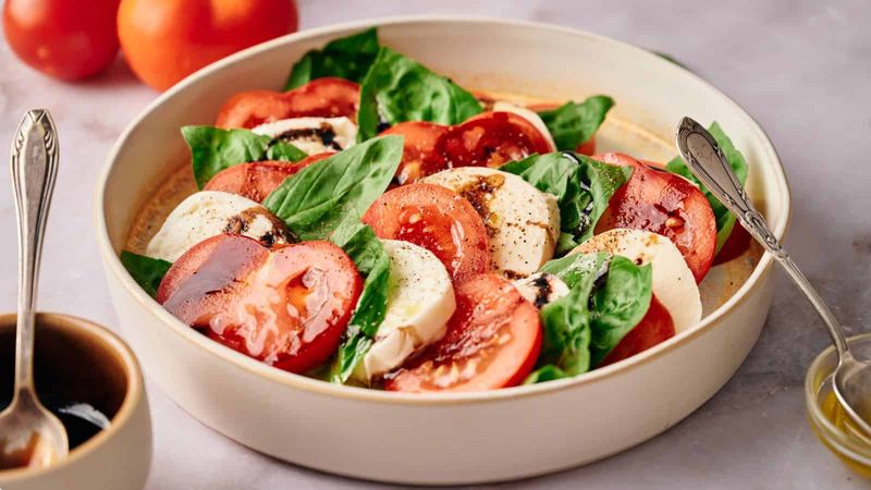 Simple Tomato and Mozzarella Caprese