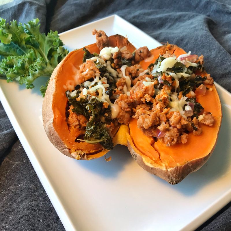 Kale and Sausage Skillet