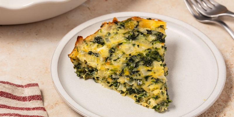 Crustless Spinach Quiche