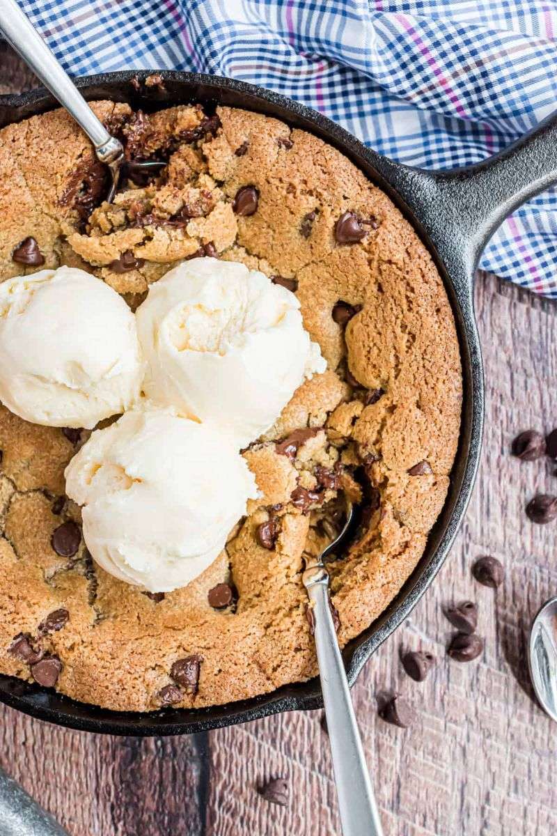 Hot Cookie Skillet With Ice Cream