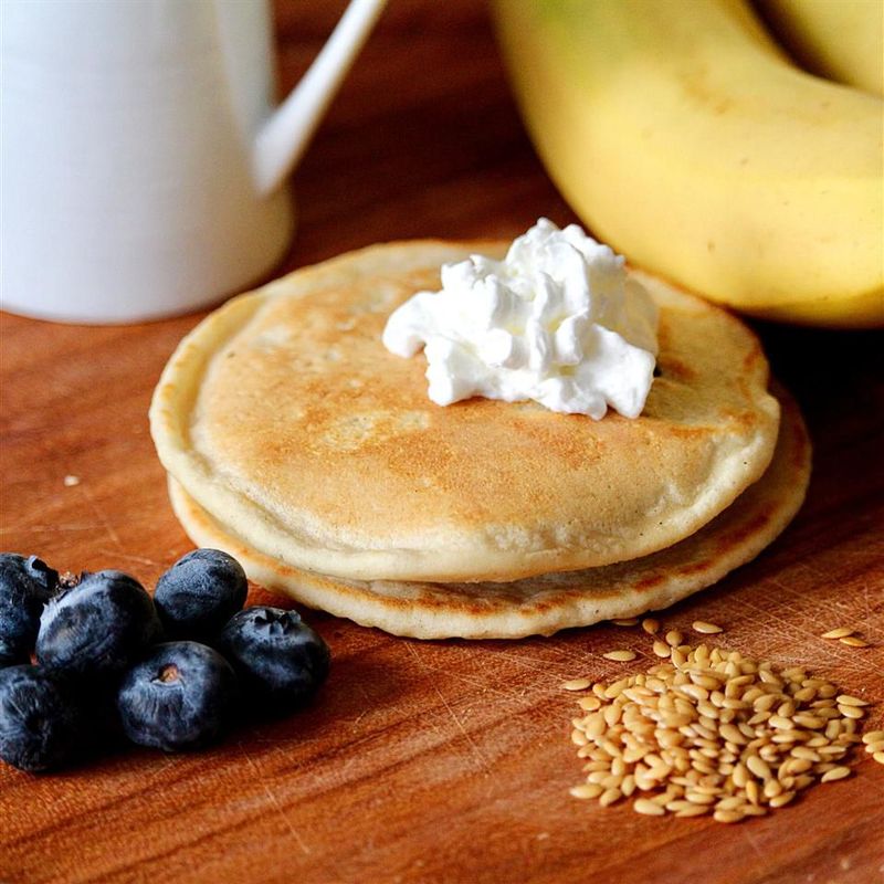 Flaxseed Banana Pancakes