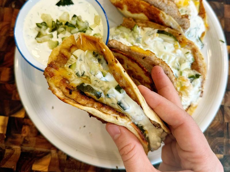 Fried Pickle Tacos