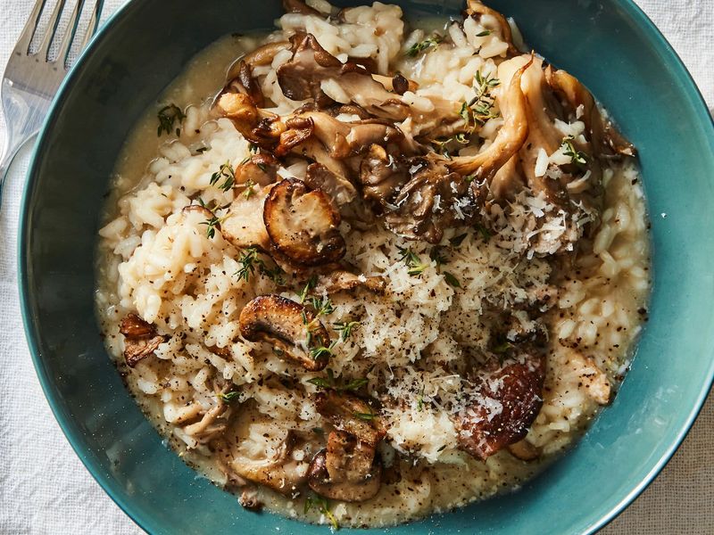 Mushroom Rice Risotto