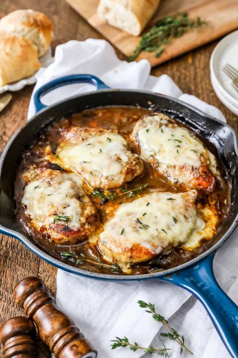 French Onion Chicken Bake