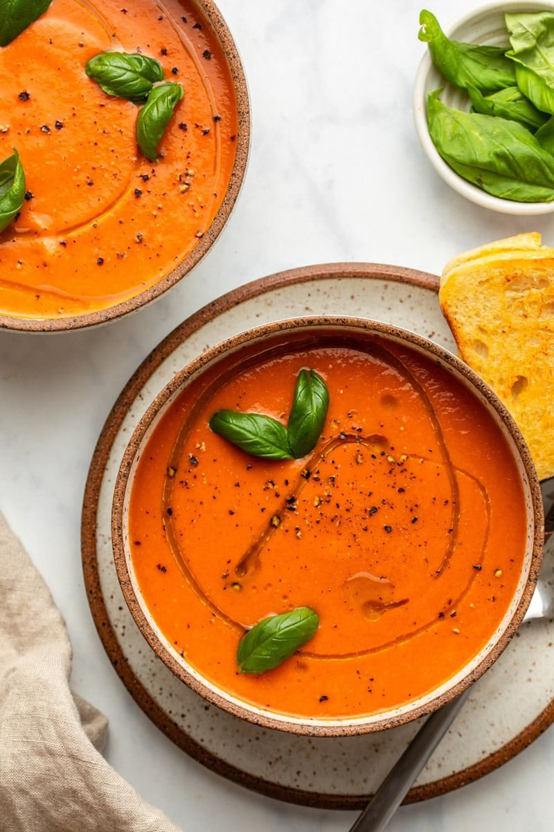 Roasted Tomato Basil Soup