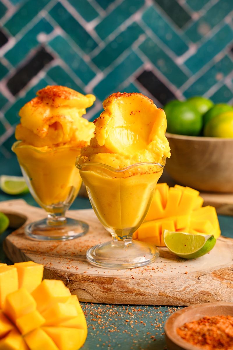 Spicy Chili Lime Mango Cups