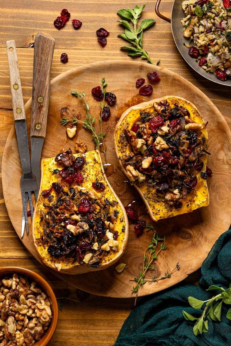 Butternut Squash with Wild Rice