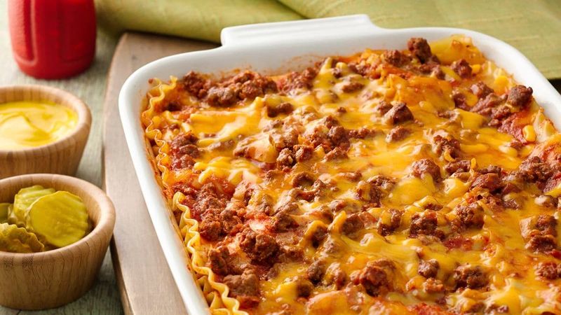 Cheeseburger Lasagne