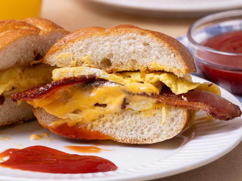 Bacon, Egg, and Cheese on a Roll