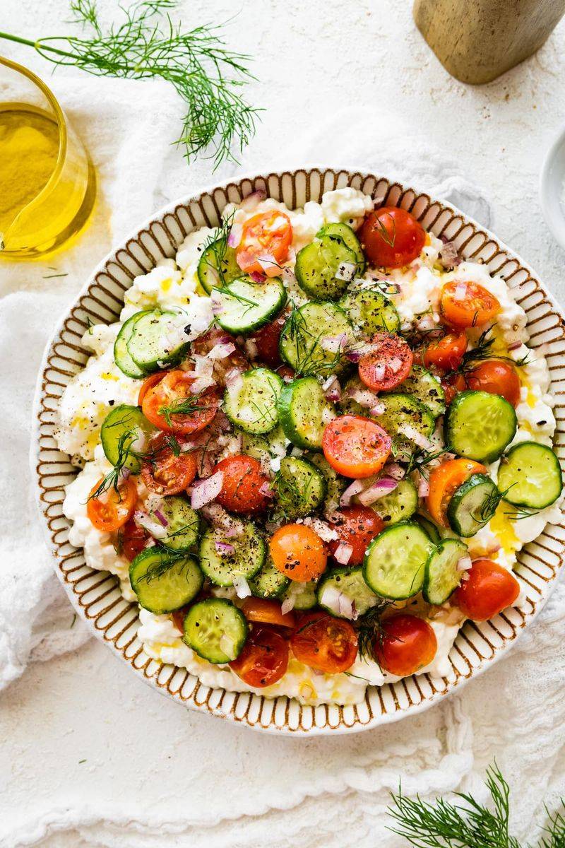 Cottage Cheese Garden Salad