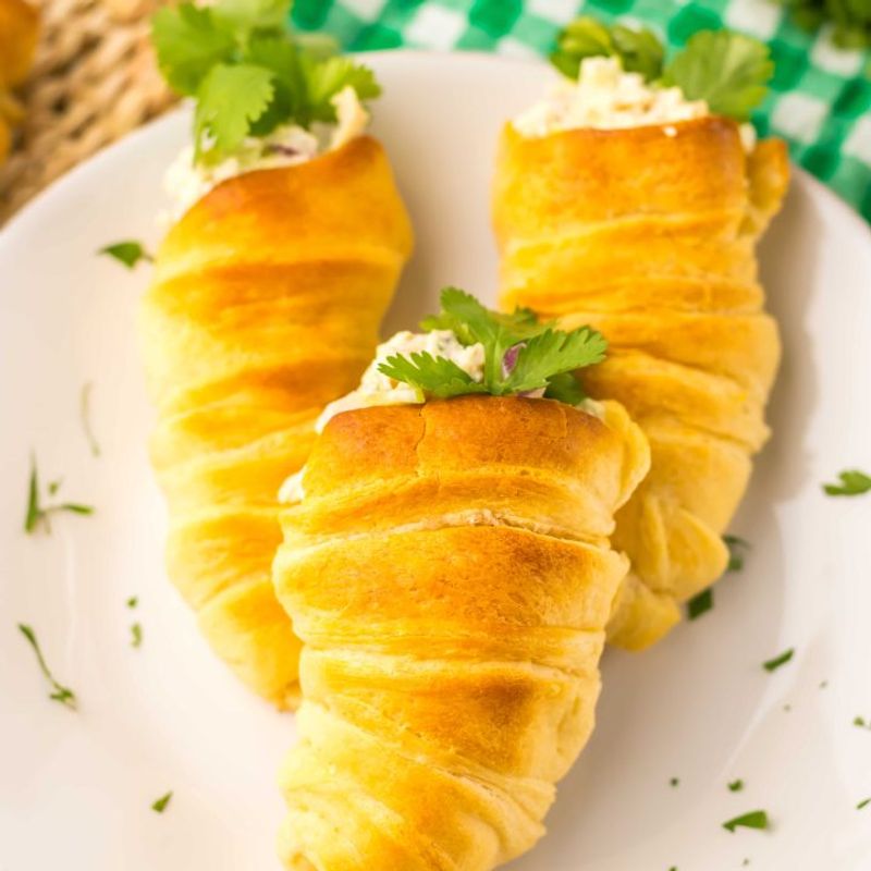 Chicken Salad Ice Cream Cones