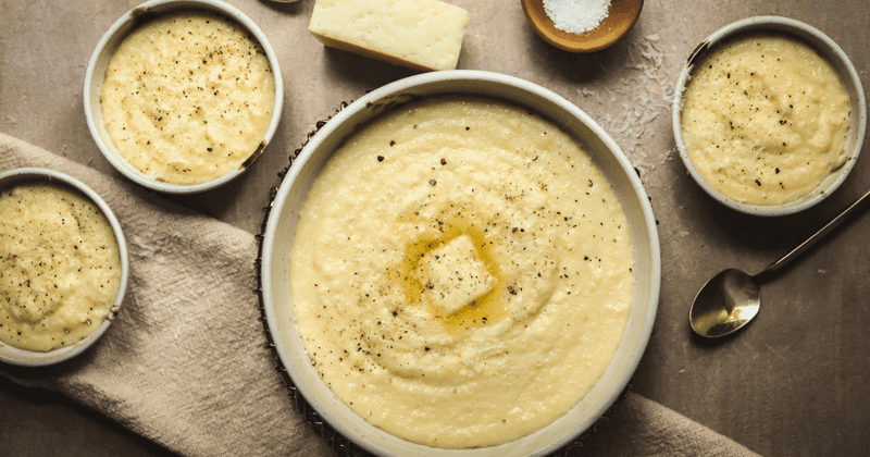 Soft Polenta with Butter and Parmesan