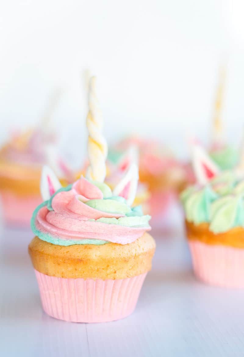 Swirly Unicorn Cupcakes