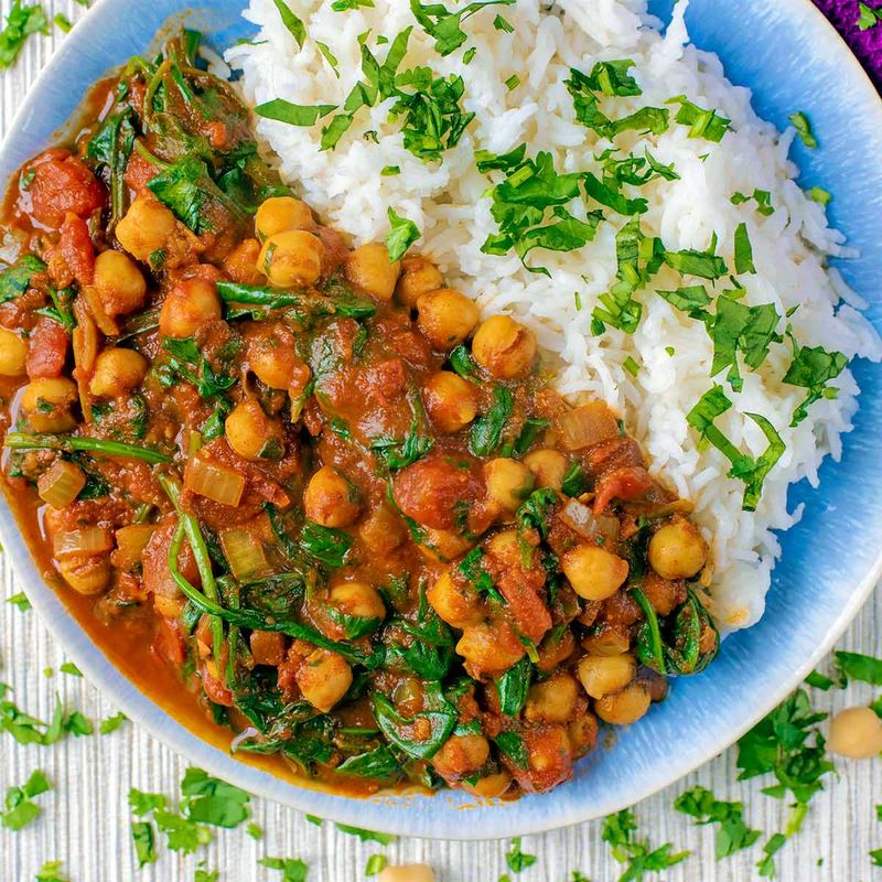 Chickpea and Spinach Curry