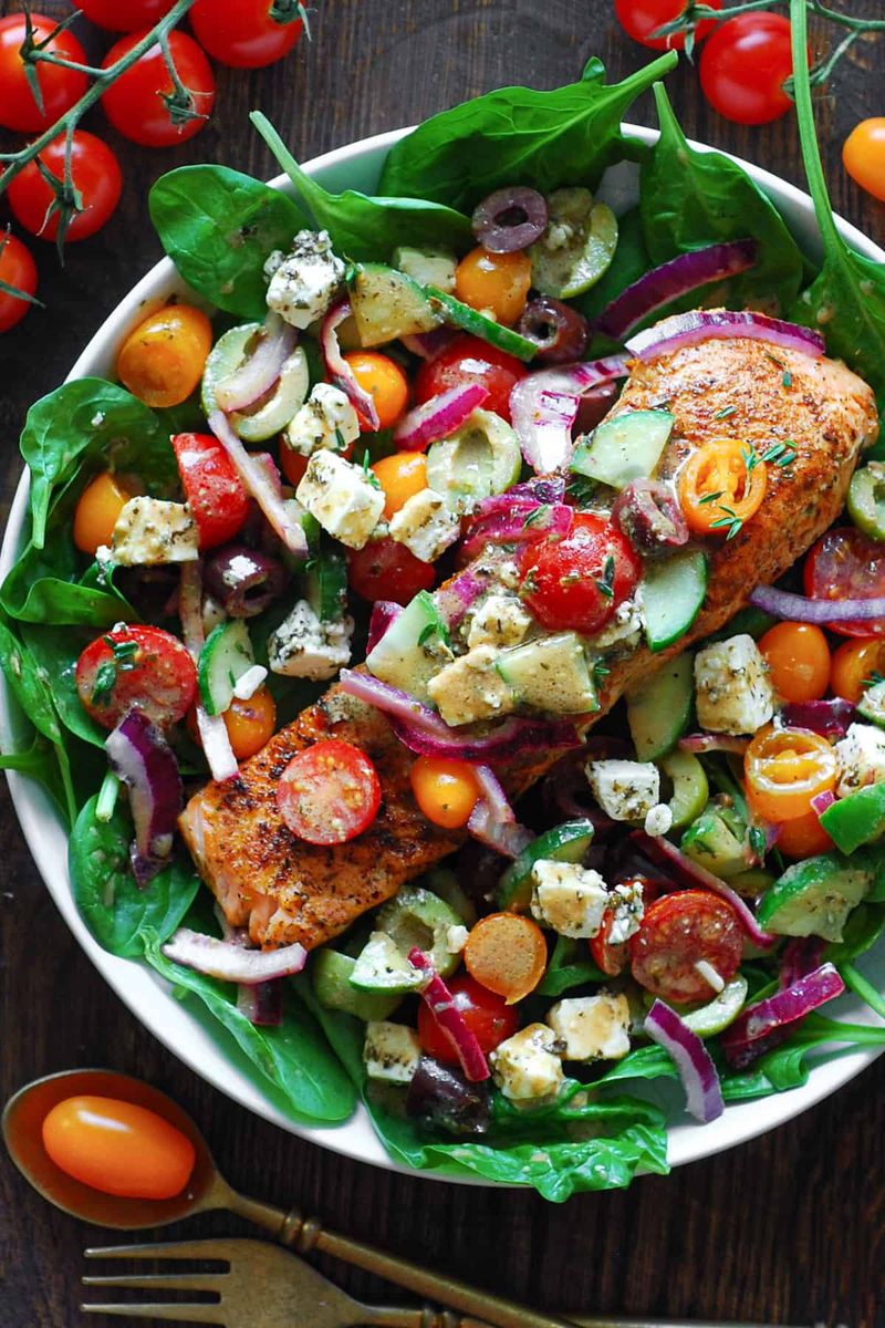 Greek Salmon Salad