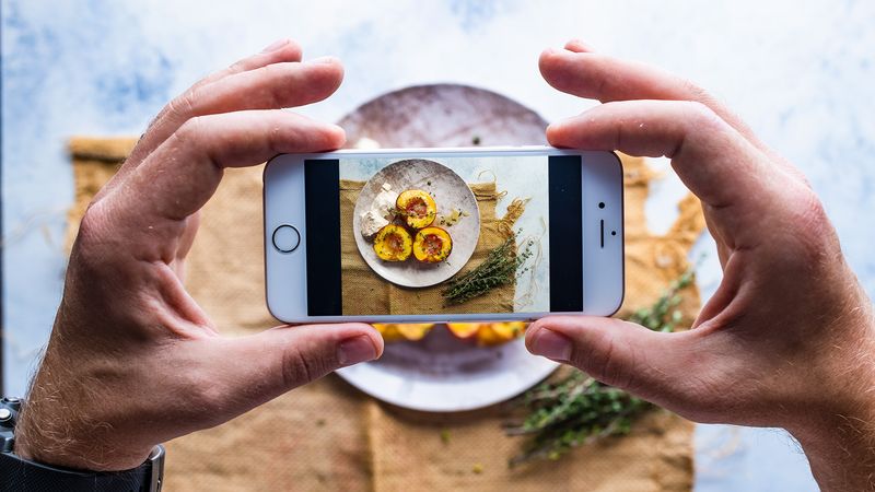 Taking Photos Before Eating