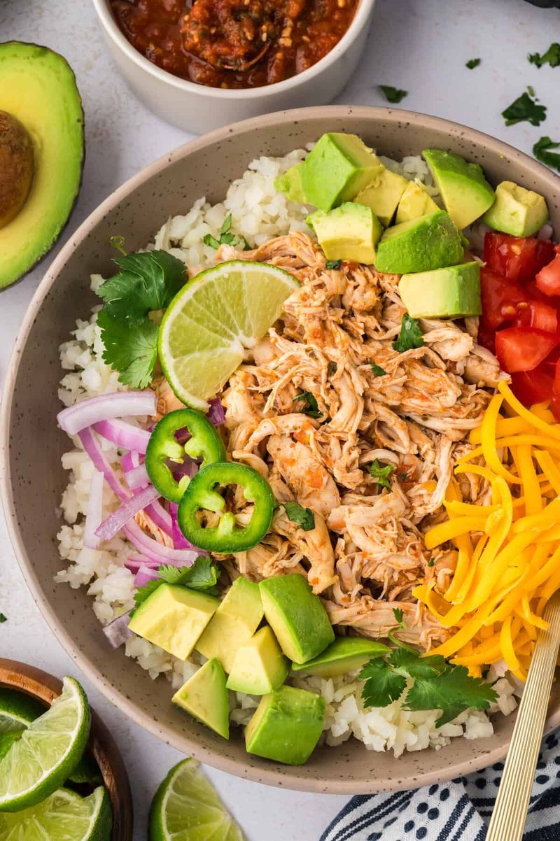 Zesty Salsa Chicken Bowls