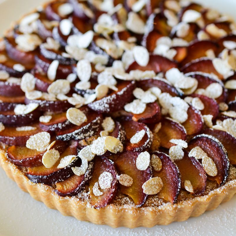 Plum and Almond Frangipane Tart
