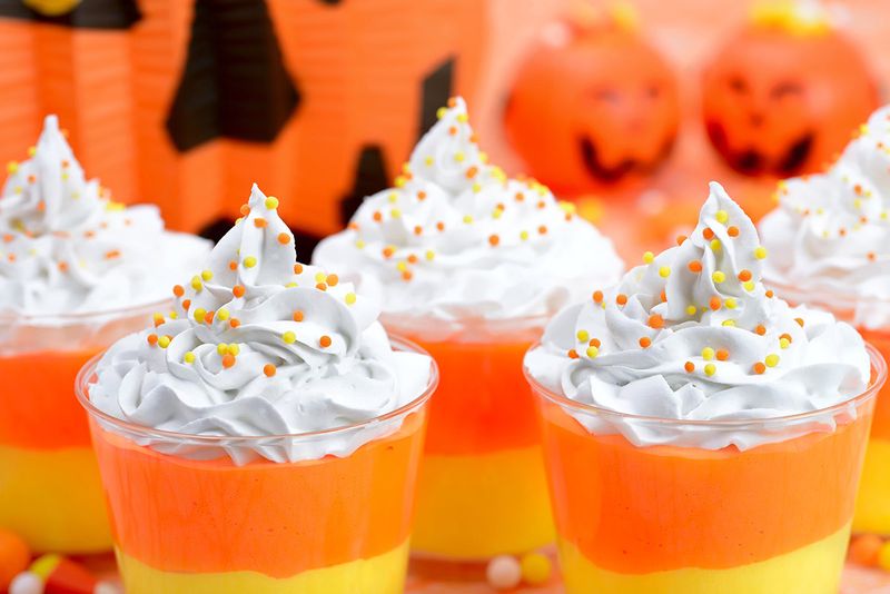 Candy Corn Layered Fruit Dip