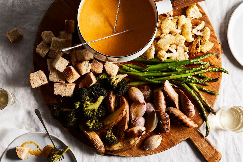Roasted Veggie Fondue