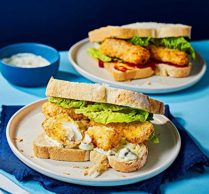 Homemade Fish Finger Sandwiches