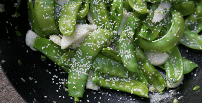 Sesame Turnip Stir Fry
