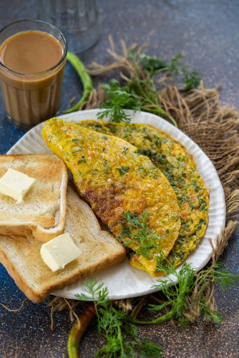 Fresh Coriander Omelette