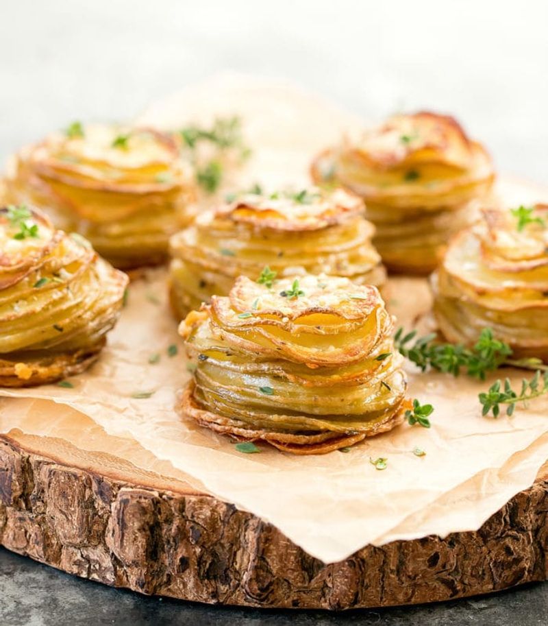 Parmesan Potato Stacks