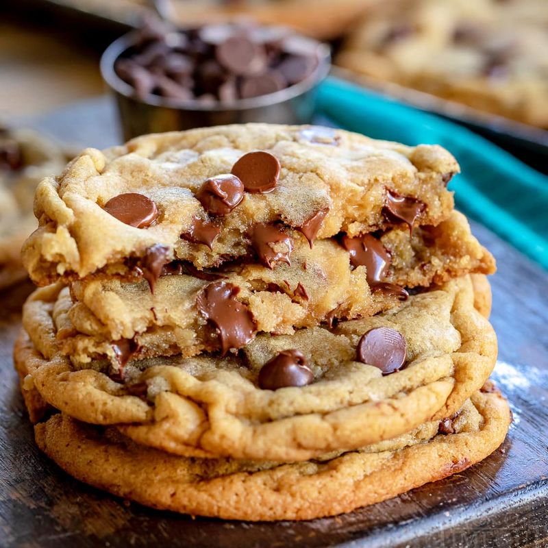 Gooey Chocolate Chip Cookies
