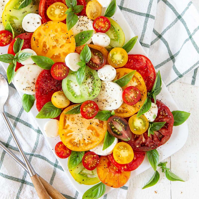 Caprese with Heirloom Tomatoes