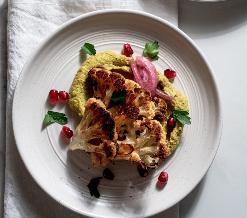 Pistachio Cauliflower Steaks