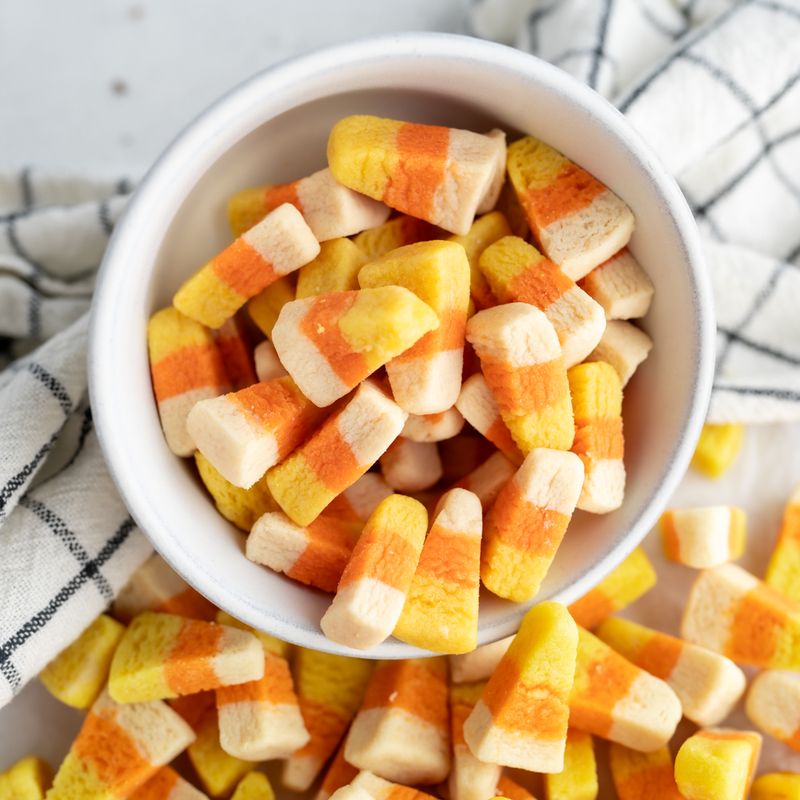 Candy Corn Shortbread Slices