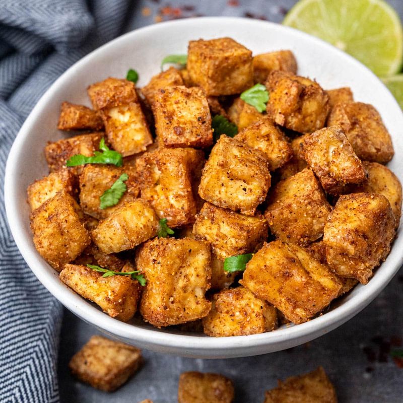 Crispy Tofu Cubes