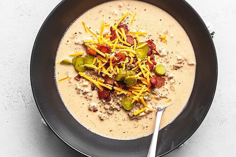 Bacon Cheeseburger Soup